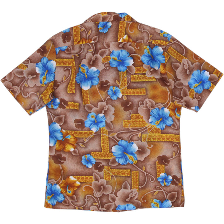Pomare Hawaiian Floral Shirt Size L | Migration_Shirts MJ DROP - Side View | Fashion Rerun