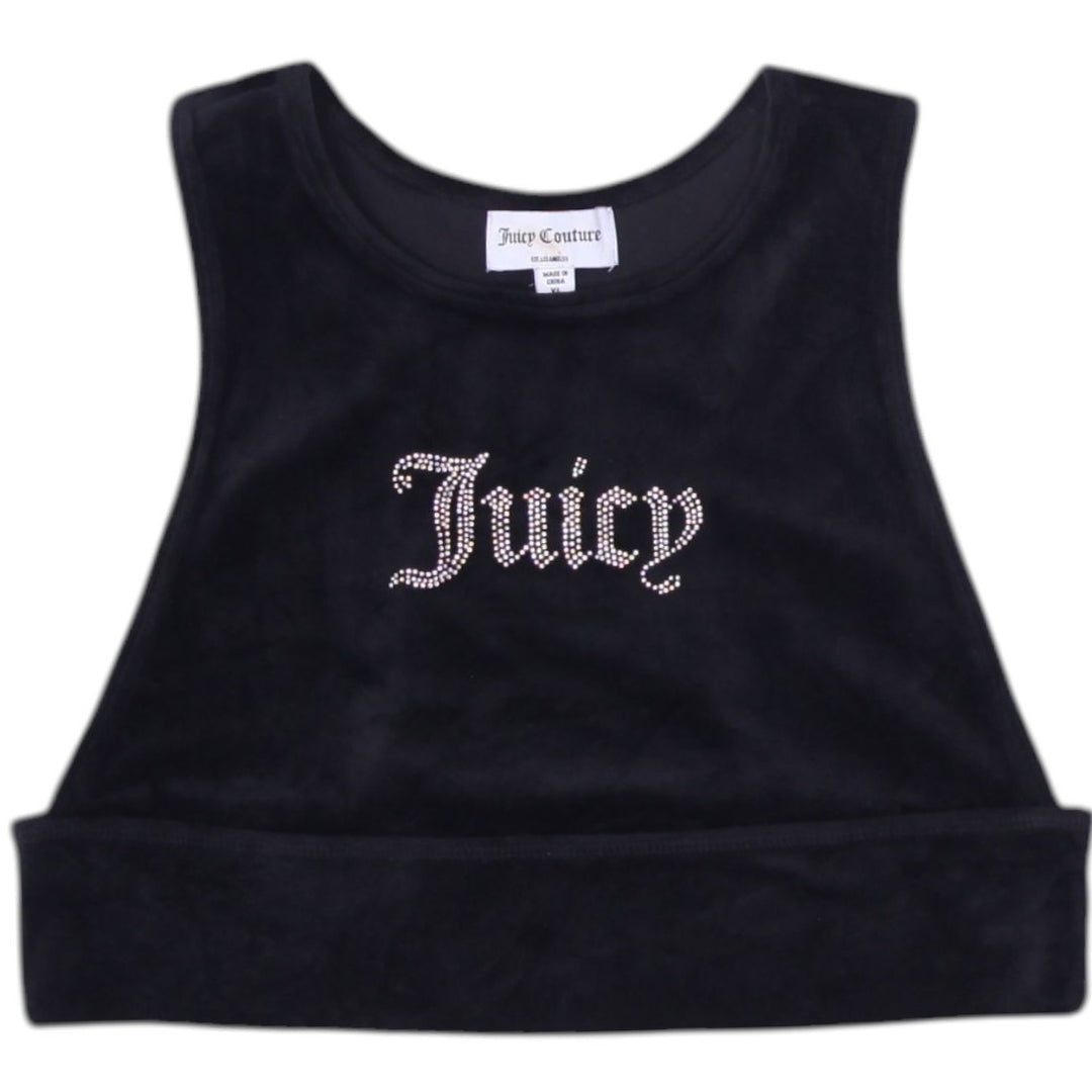Y2K Ladies Juicy Couture Velour Crop Top Size XL | Migration_Y2K Tops | Fashion Rerun