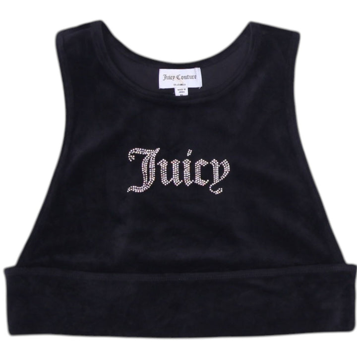 Y2K Ladies Juicy Couture Velour Crop Top Size XL | Migration_Y2K Tops | Fashion Rerun