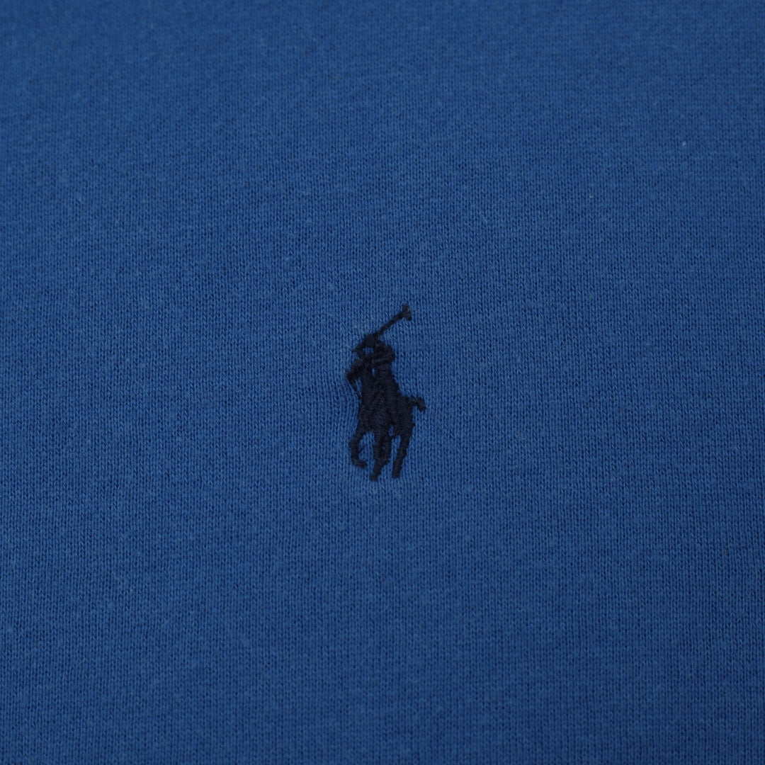 Vintage Mens Polo Ralph Lauren Sweater Blue Cotton Blend Logo Sweater Size M | Migration_Knitwear & Sweaters | Fashion Rerun