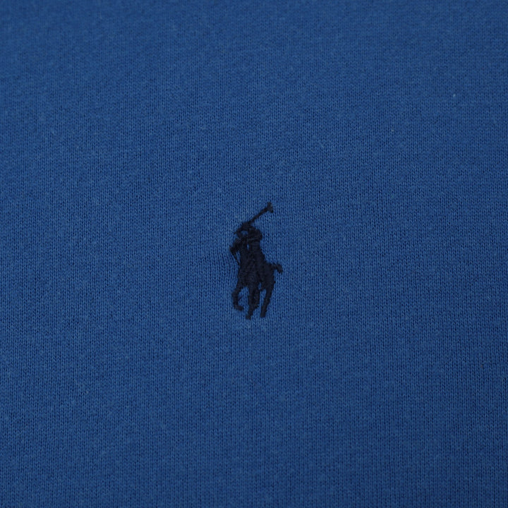 Vintage Mens Polo Ralph Lauren Sweater Blue Cotton Blend Logo Sweater Size M | Migration_Knitwear & Sweaters | Fashion Rerun