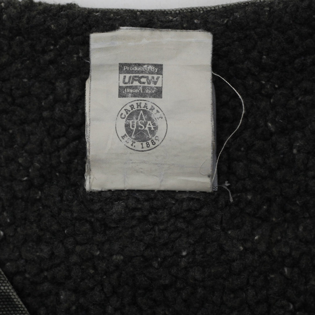Vintage Carhartt V13 MOS Sherpa Fleece Lined Workwear Vest | Migration_Vests - Detail View | Fashion Rerun