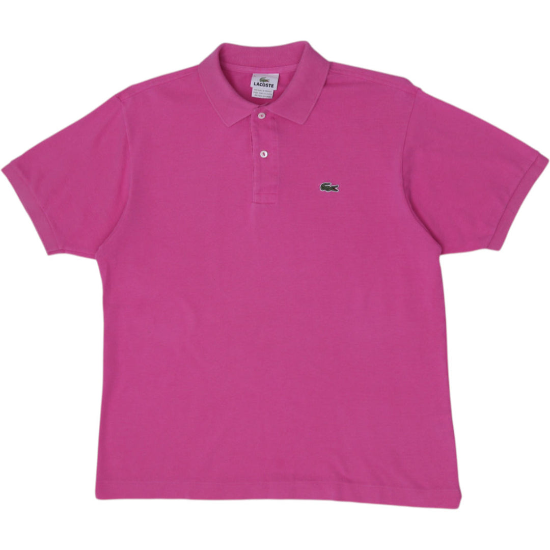 Mens Lacoste Slim Fit Short Sleeve Piqué Polo T-Shirt Pink Size 5