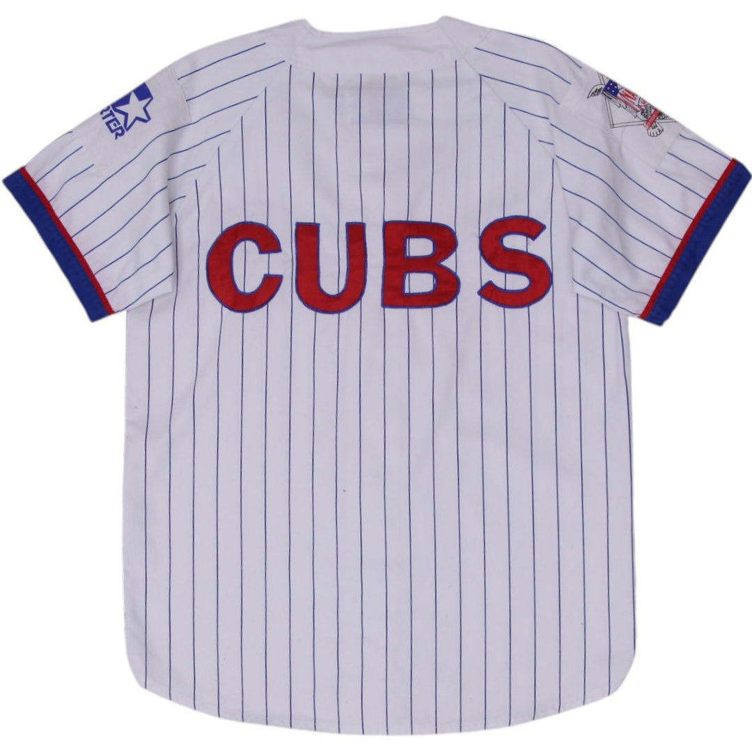 Vintage Starter Chicago Cubs Pinstripe Baseball Jersey Medium