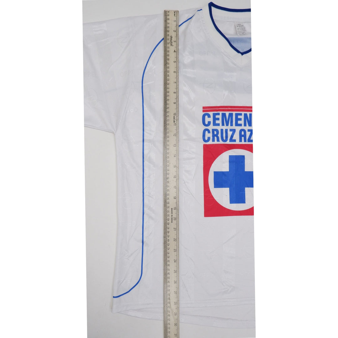 Vintage Cement Cruz Azul Soccer Jersey Pepsi Sports Mexico | Migration_Jerseys - View 8 | Fashion Rerun