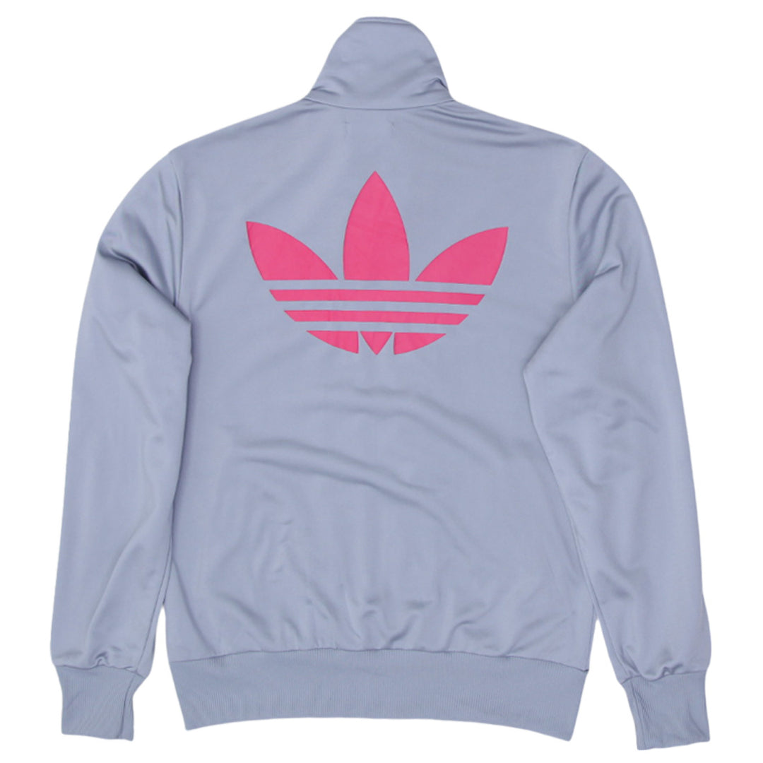 Ladies Adidas Sleeve Pink Stripe Zip Up Track Suit Jacket
