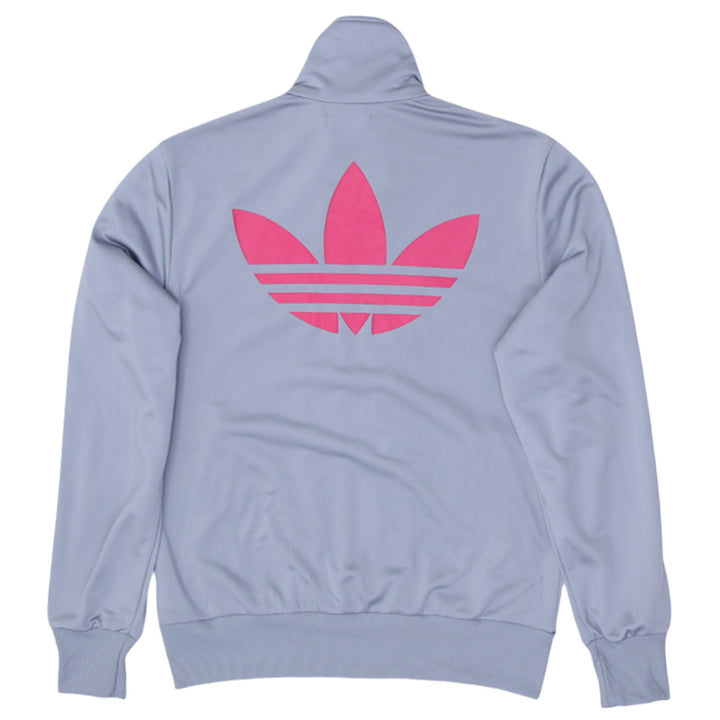 Ladies Adidas Sleeve Pink Stripe Zip Up Track Suit Jacket