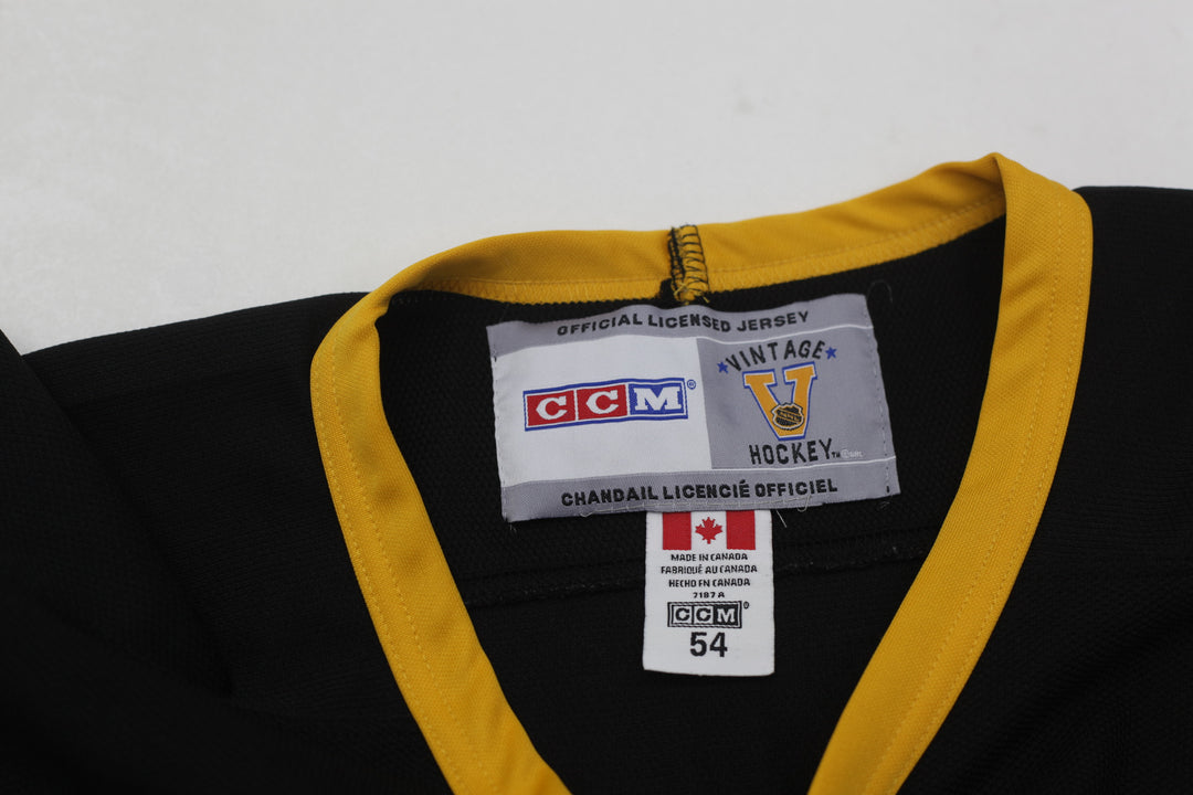 CCM Authentic Mario Lemieux Pittsburgh Penguins NHL Jersey Vintage Black