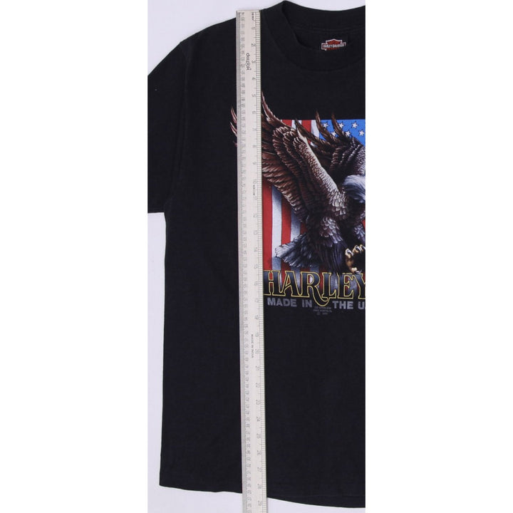 Vintage 1991 Harley Davidson 3D Emblem Eagle Single Stitch T-Shirt Made In USA