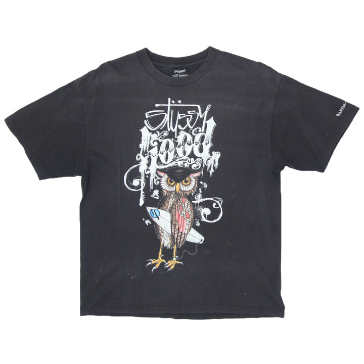 Stussy Neighborhood Owl T-Shirt Black Boneyards L