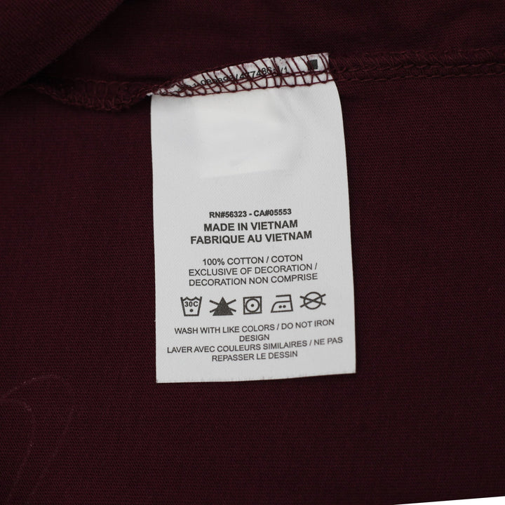 Mens Nike The Nike Tee All Over Print Multi Logo T-Shirt Maroon Burgundy Size M