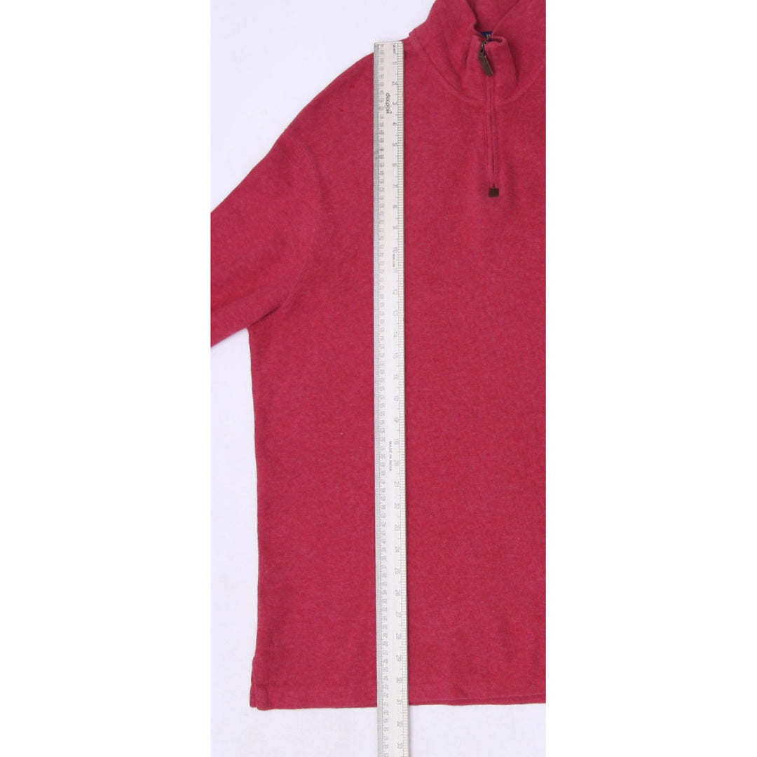Mens Polo Ralph Lauren Quarter Zip Red Knitted Sweater XL | Migration_Knitwear & Sweaters - View 6 | Fashion Rerun