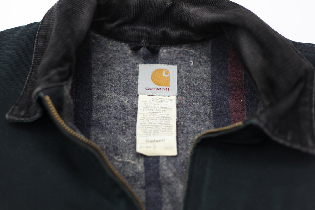 Mens Carhartt 001 BLK Blanket Lined Detroit Jacket