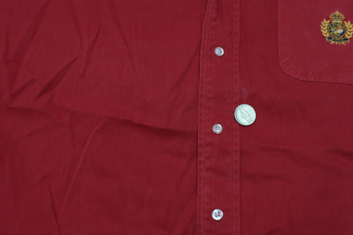 Vintage Polo by Ralph Lauren 100% Cotton Long Sleeve Shirt-Size XL, Red - Fashion Rerun Vintage Migration_Shirt