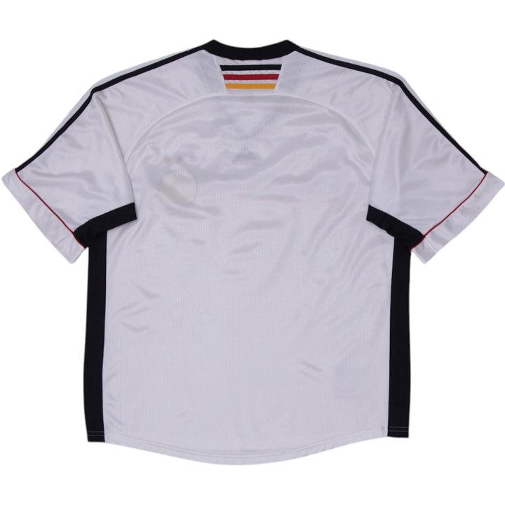 Vintage Adidas Germany 1998-99 Soccer White Jersey XL | Migration_Jerseys - Side View | Fashion Rerun