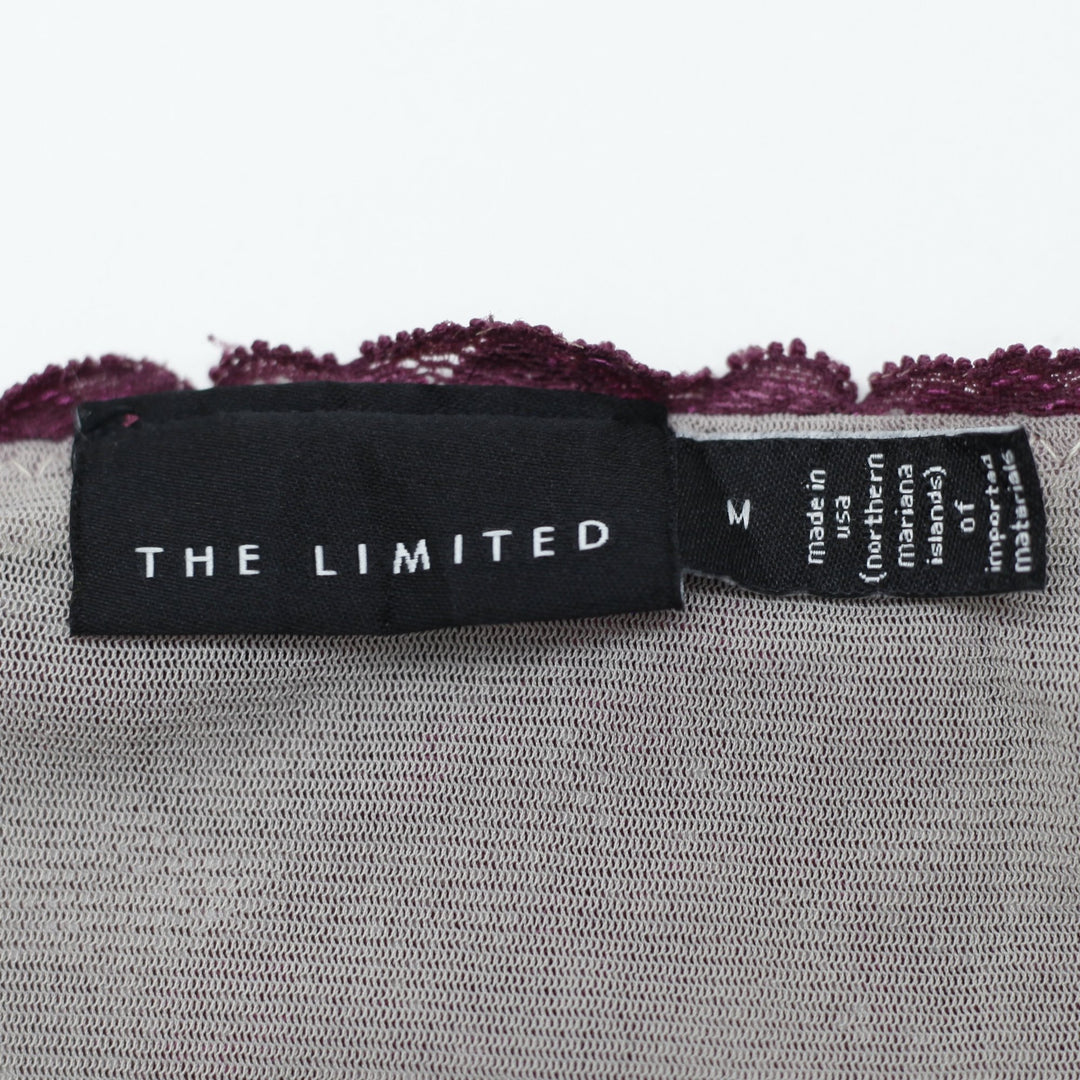 Y2K Ladies The Limited Lace Bralette Plum Floral Size M