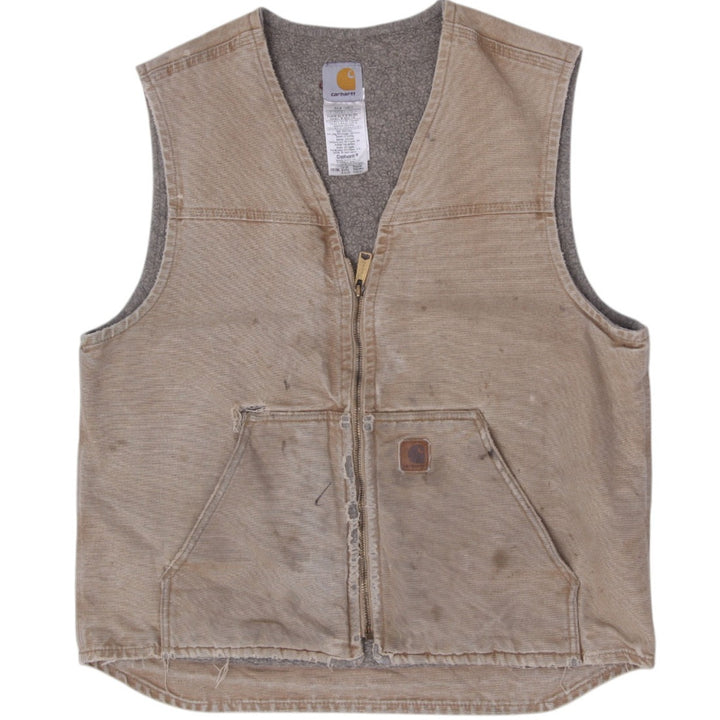 Vintage Vintage Carhartt V26 CML Sherpa Lined Duck Canvas Vest Size L