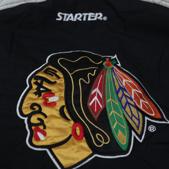 Vintage 90’s Chicago Blackhawks Starter NHL Hockey Sports Coat Jacket