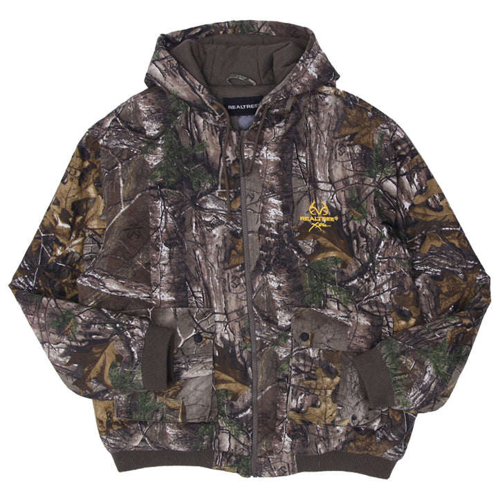 Mens Realtree Xtra Full Zip Puffer Hoodie