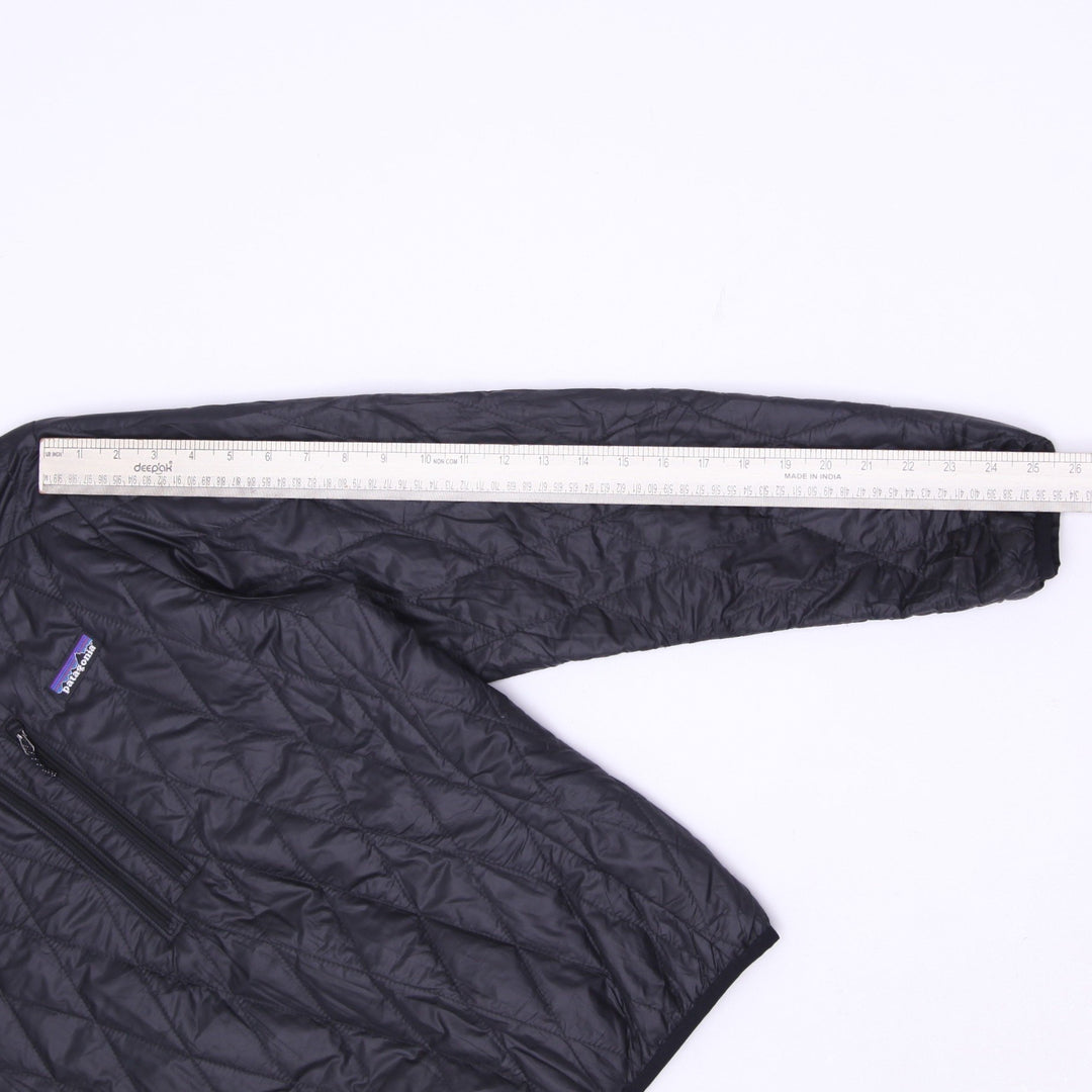 Ladies Patagonia Black Nano Puff Half-Zip Pullover Lightweight Puffer Jacket M