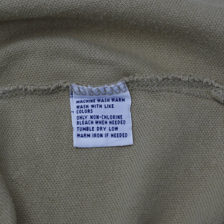 Mens Ralph Lauren Tan Textured Piqué Mesh Long Sleeve with Ribbed Cuffs Size L