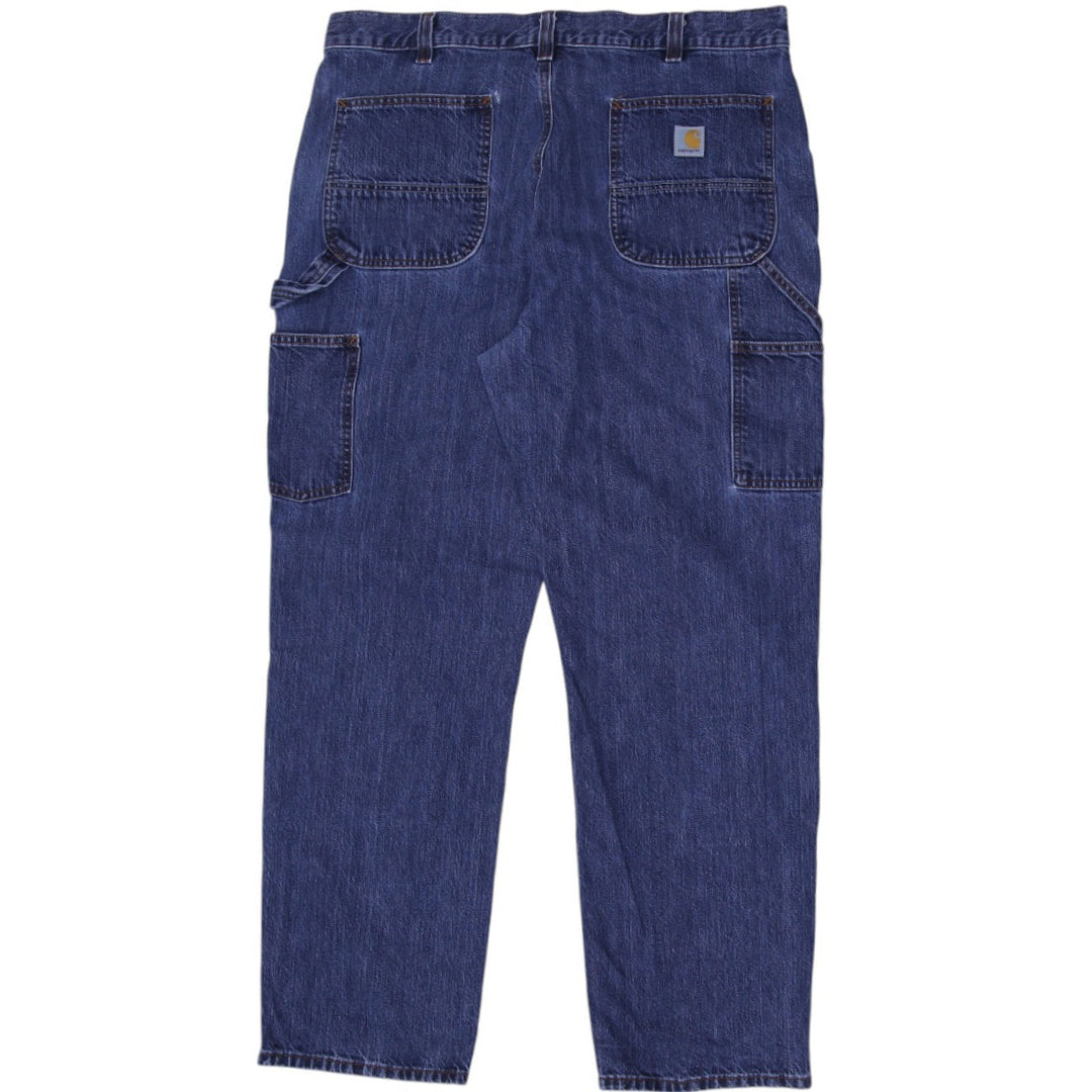 Mens Carhartt 104944-H45 Workwear Loose Fit Carpenter Jeans Denim Size 38x32