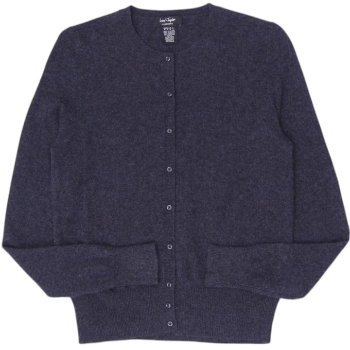 Ladies Lord & Taylor 100% Cashmere Front Button Sweater