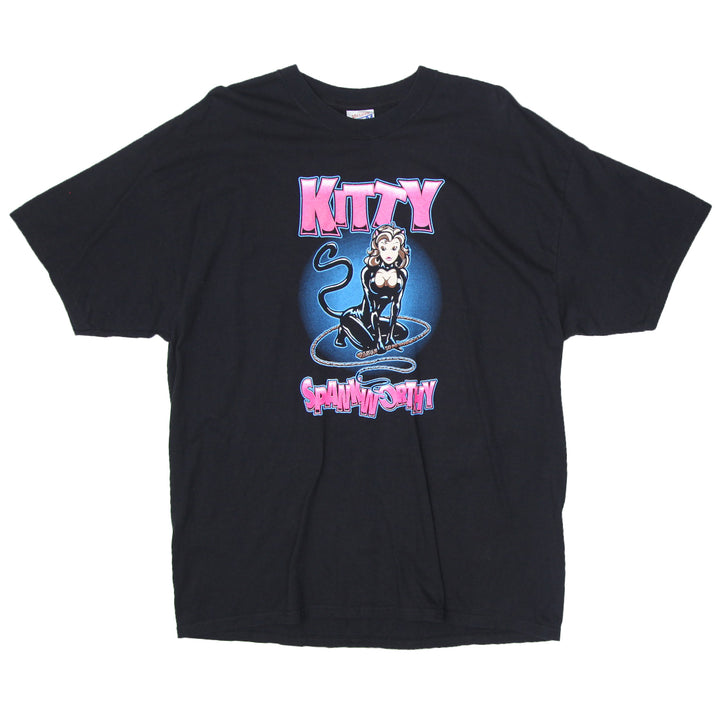 Vintage Kitty Spankworthy T-Shirt Black Hanes 2XL | Migration_T-Shirts UAENAT40 | Fashion Rerun