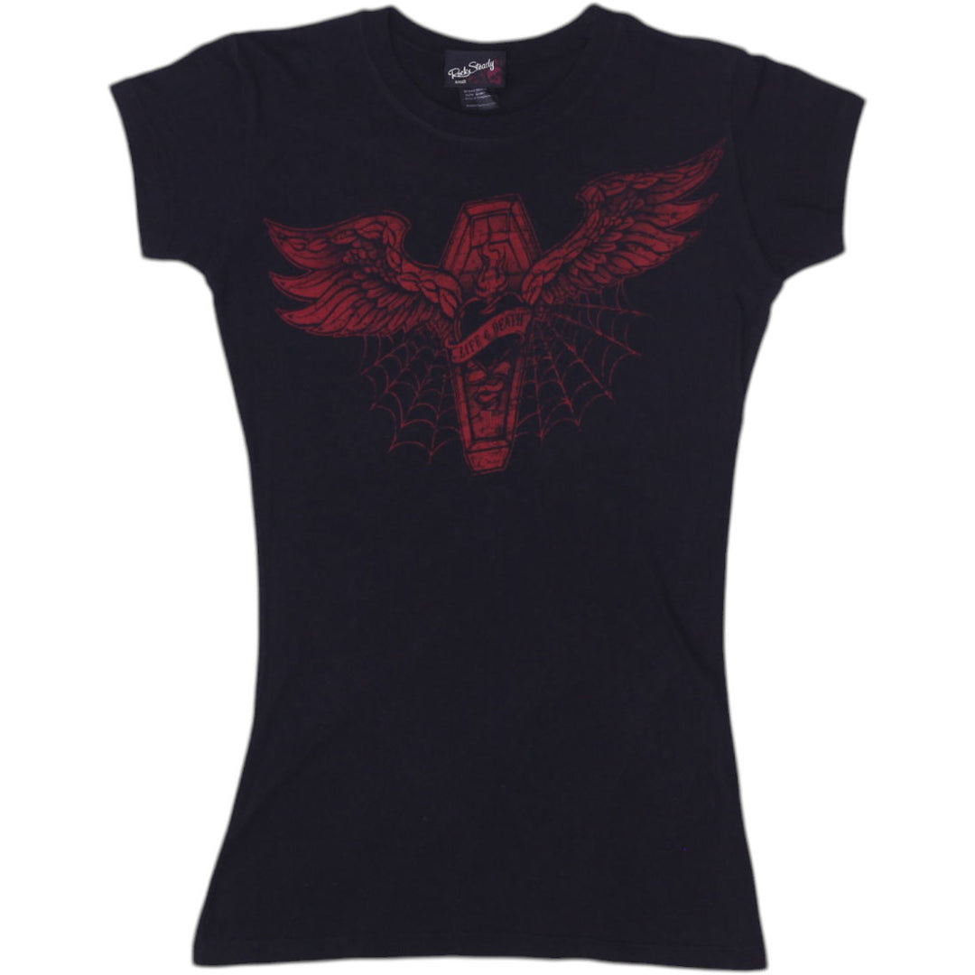 Y2K Ladies Rock Steady Graphic Design Tee Size S | Migration_Y2K Tops | Fashion Rerun