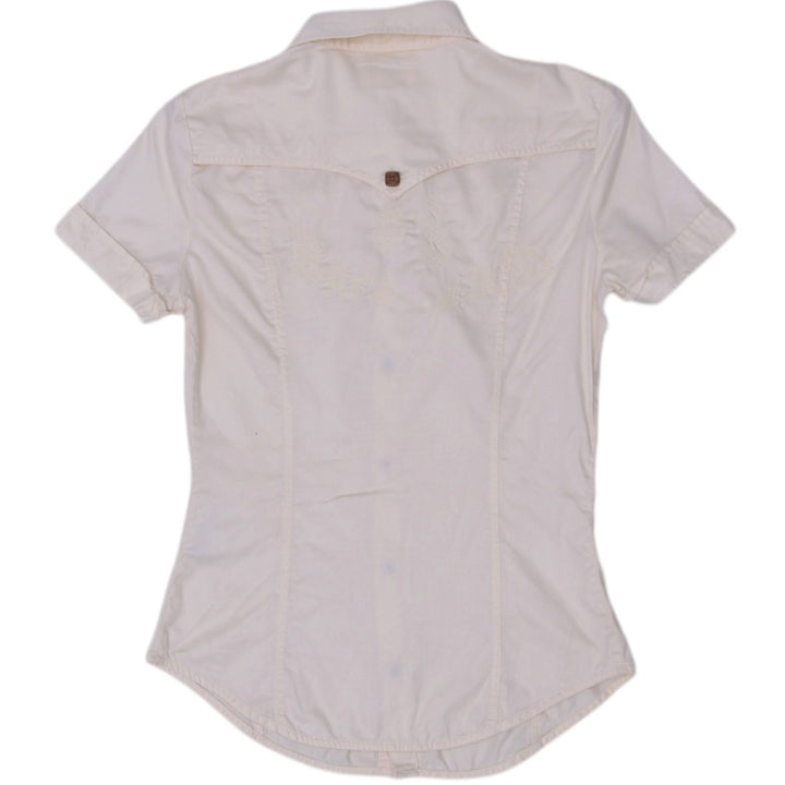 Y2K Ladies Diesel Button Short Sleeve Top