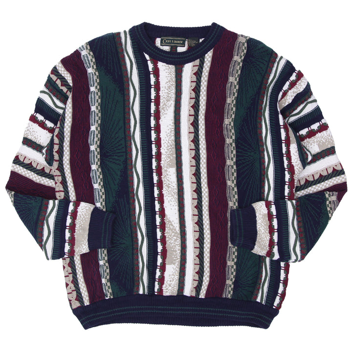 Vintage Croft & Barrow Coogi Style Multi-Color Knit Sweater - Fashion Rerun Vintage Migration_Sweaters