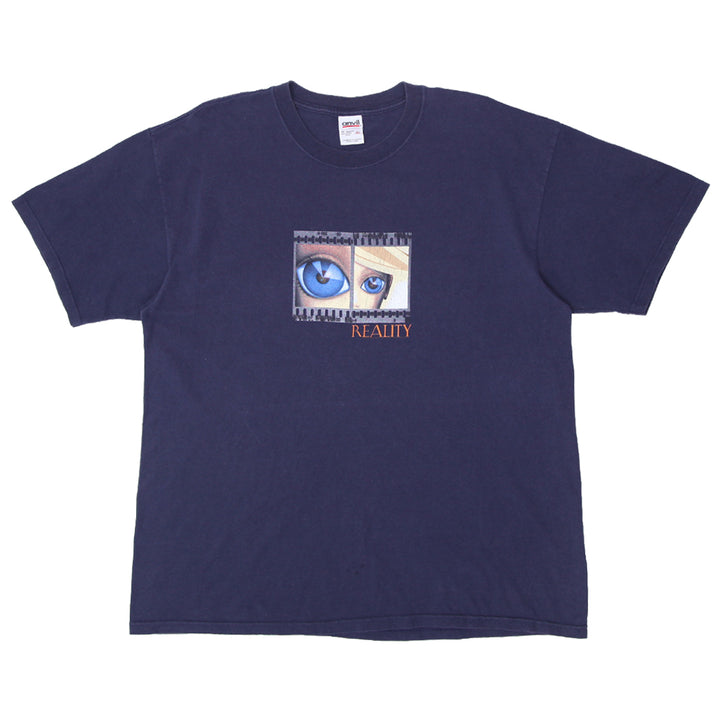 Vintage David Bowie Reality T-Shirt Navy Anvil XL - Fashion Rerun Vintage Migration_T-Shirt