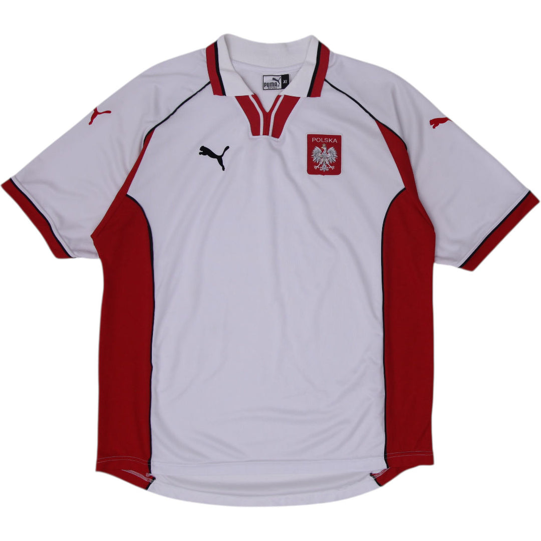 Vintage 2002-04 Puma Poland Home Football Jersey Size XL