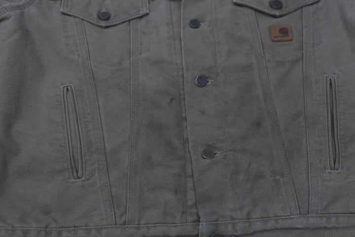 Mens J233-FRB Carhartt Sherpa Lined Jean Jacket