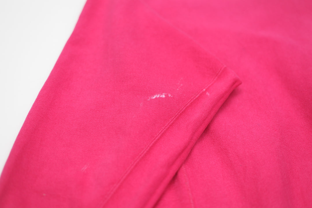 Vintage Champion Reverse Weave Embroidered Sweatshirt Pink Made In USA