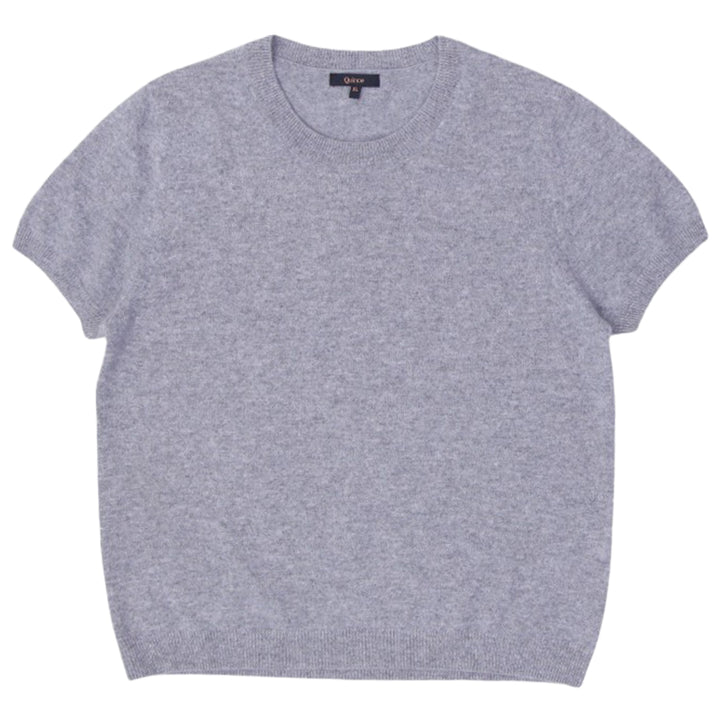 Ladies Quince 100% Cashmere Short Sleeve Sweater