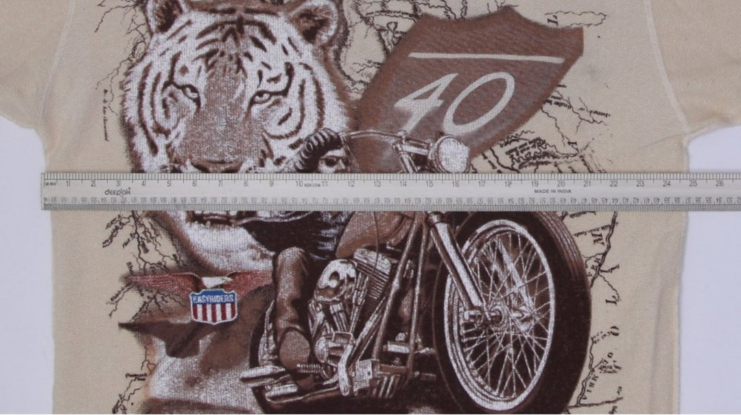 Vintage Graphic Long Sleeve 100% Cotton Sweater