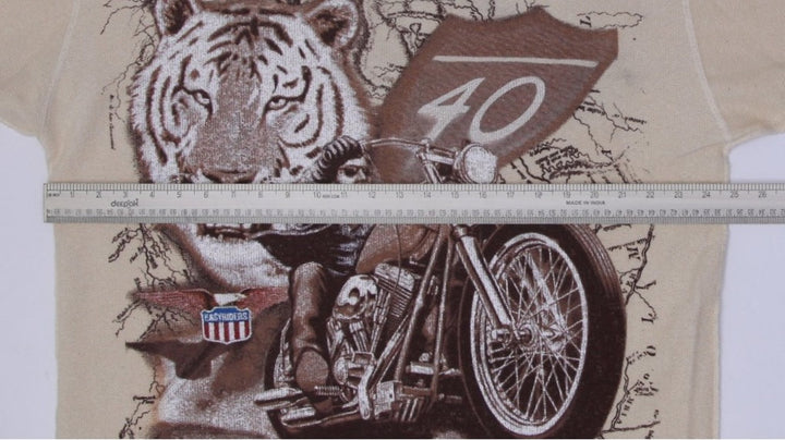 Vintage Graphic Long Sleeve 100% Cotton Sweater