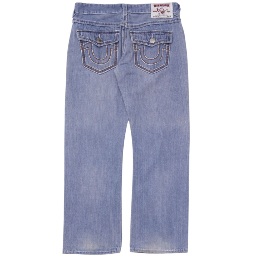 Y2K Mens True Religion Billy Flap Pocket Denim Jeans Size 30