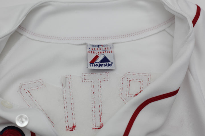 Vintage Majestic Boston Red Sox Ortiz 34 Baseball Jersey | Migration_Jersey UAENAT40 - Back View | Fashion Rerun