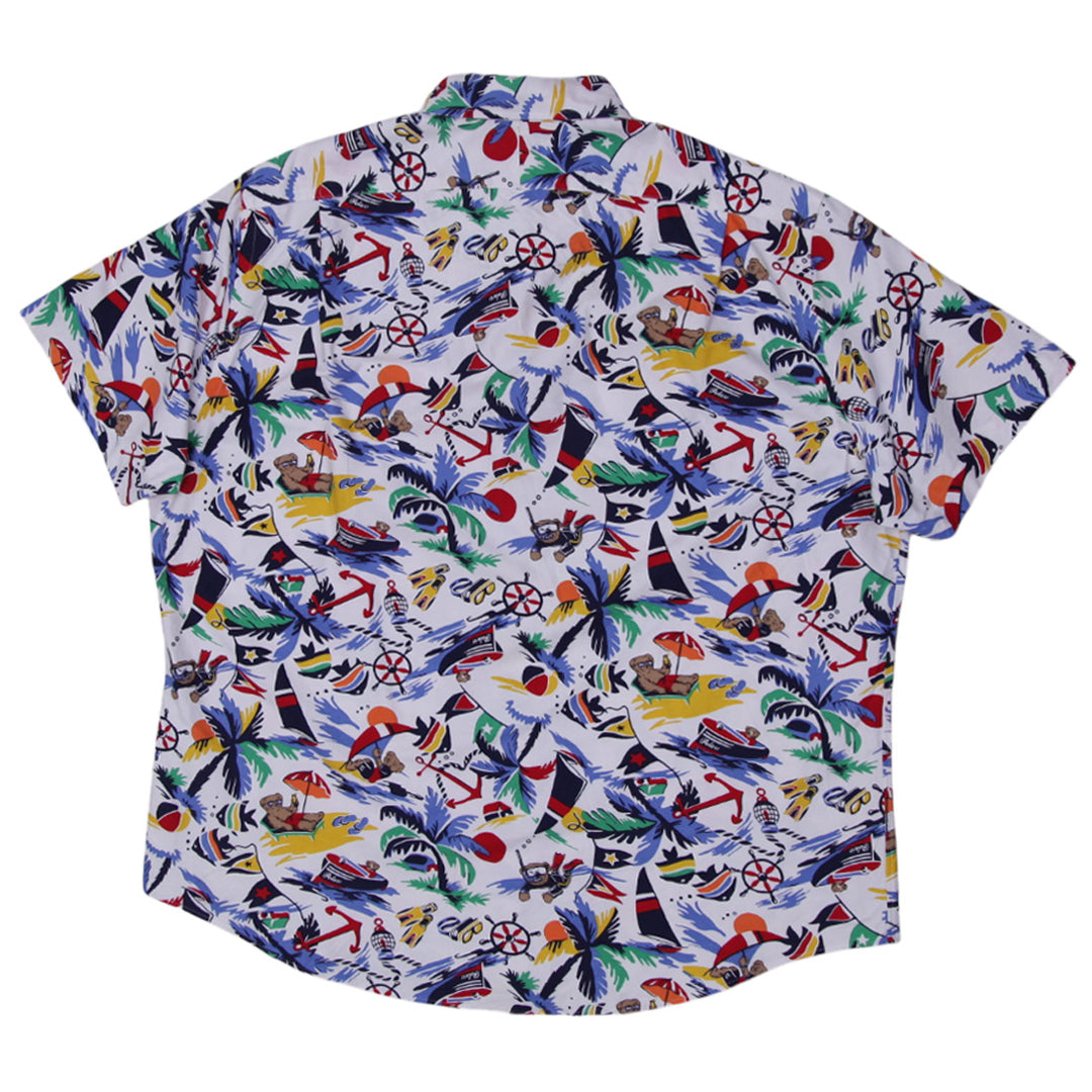 Mens Polo Ralph Lauren Classic Fit Polo Bear Oxford Camp Shirt