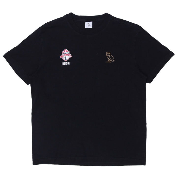 Mens OVO X Toronto FC Lorenzo Il Magnifico T-Shirt Black - Fashion Rerun Vintage Migration_T-Shirt
