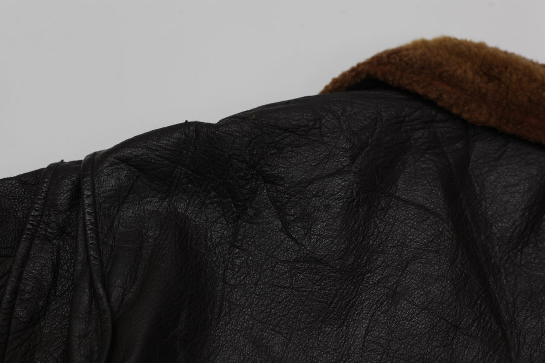 Vintage Star Sportswear Full Zip Flight Leather Jacket | Migration_Jacket UAENAT40 - View 6 | Fashion Rerun