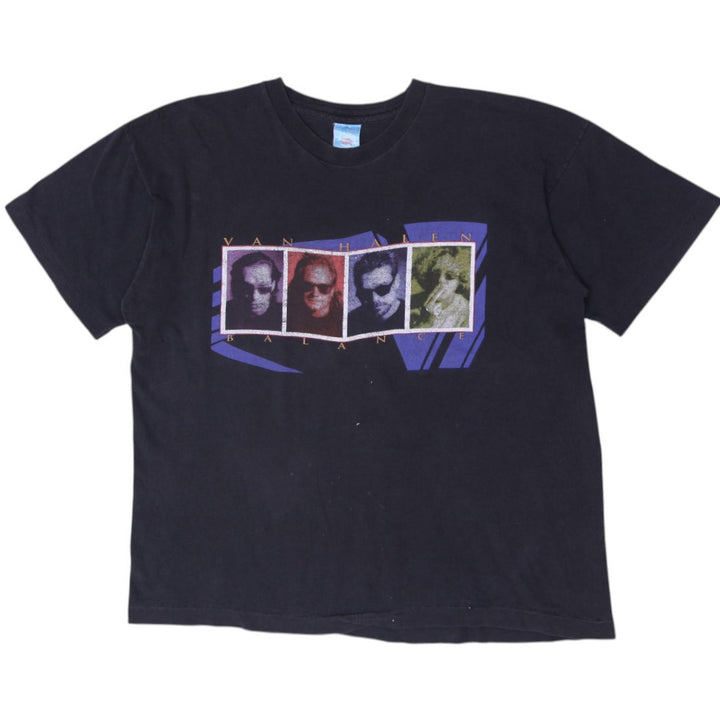 Vintage 1995 Van Halen Balance Tour T-Shirt Fruit of the Loom Blue Bar Size XL
