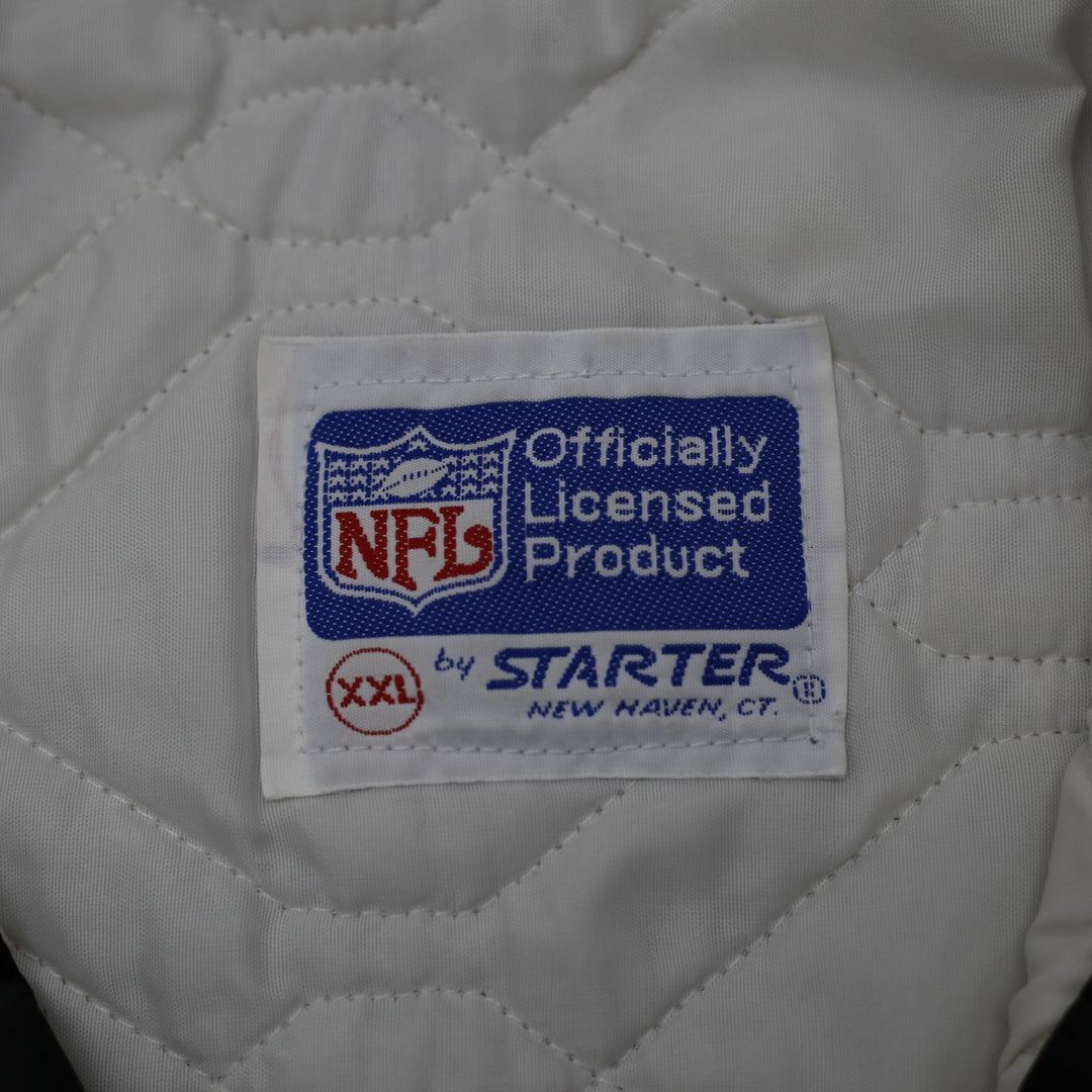 Vintage 80s Mens Starter Los Angeles LA Raiders Satin Varsity Jacket Size XXL
