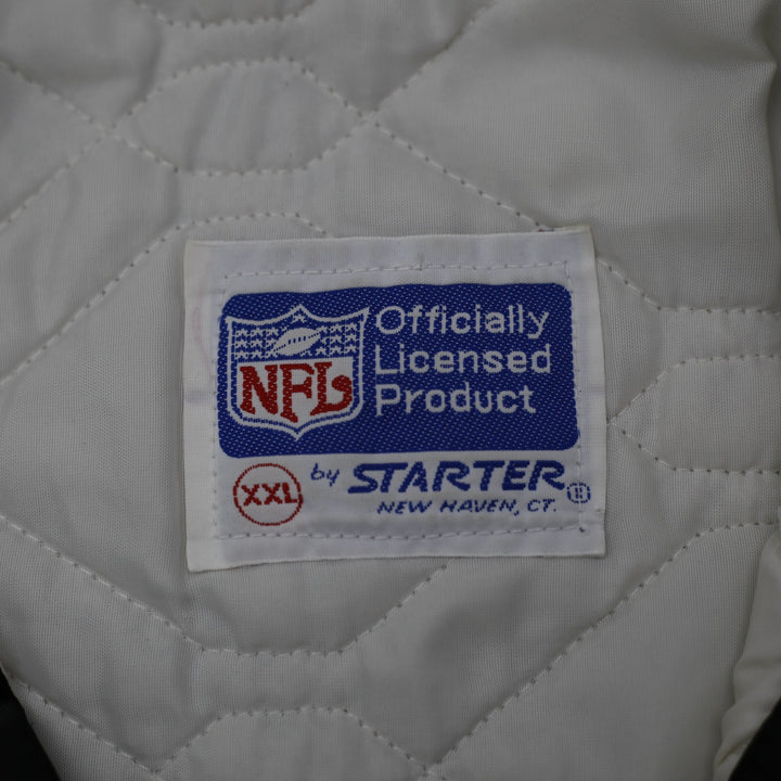 Vintage 80s Mens Starter Los Angeles LA Raiders Satin Varsity Jacket Size XXL