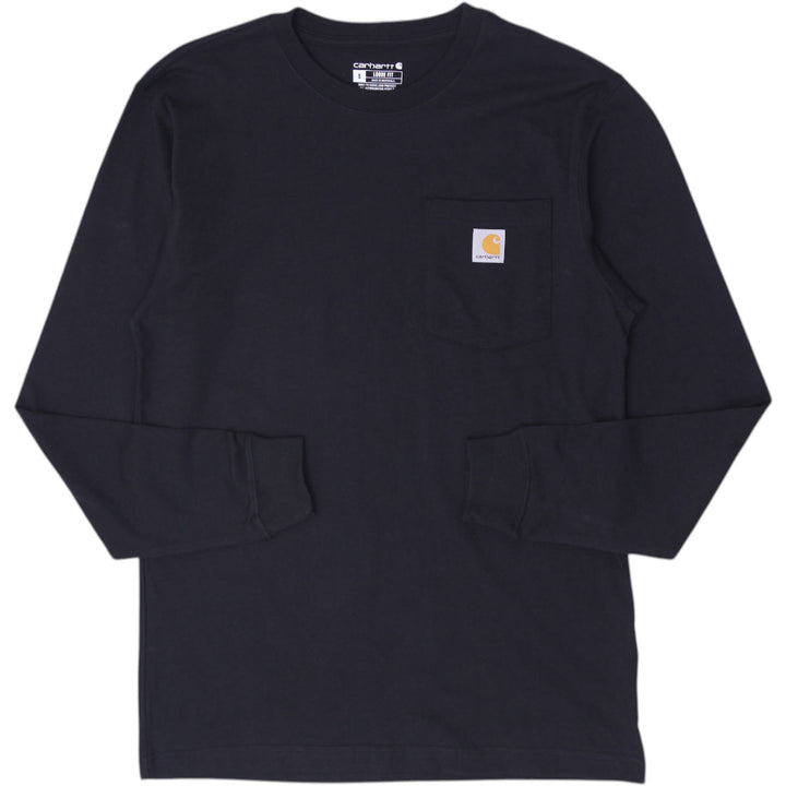 Mens Carhartt Loose Fit Long Sleeve Pocket T-Shirt Size S