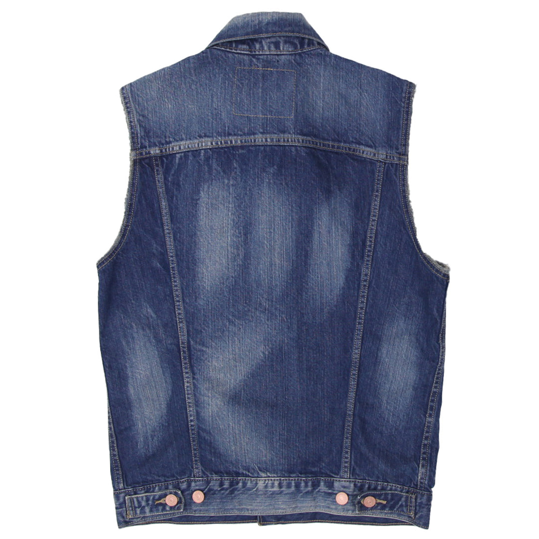 Mens Levi Strauss & Co. Washed Denim Sleeveless Vest