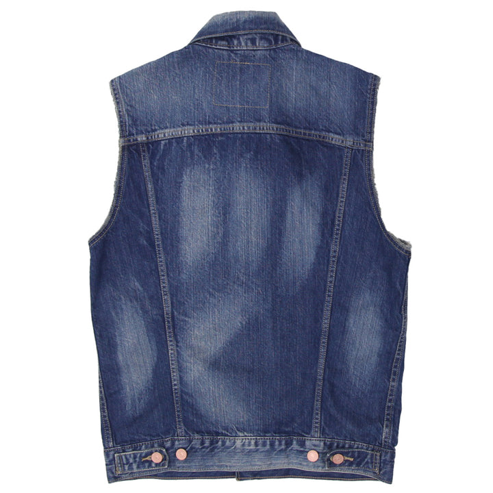 Mens Levi Strauss & Co. Washed Denim Sleeveless Vest