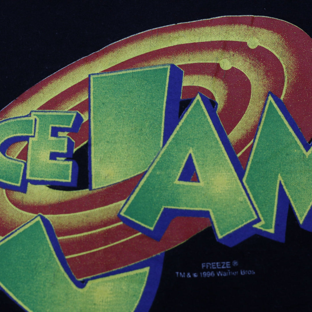 Vintage 1996 Space Jam Taz Monstars AOP T-Shirt Made In USA Size L